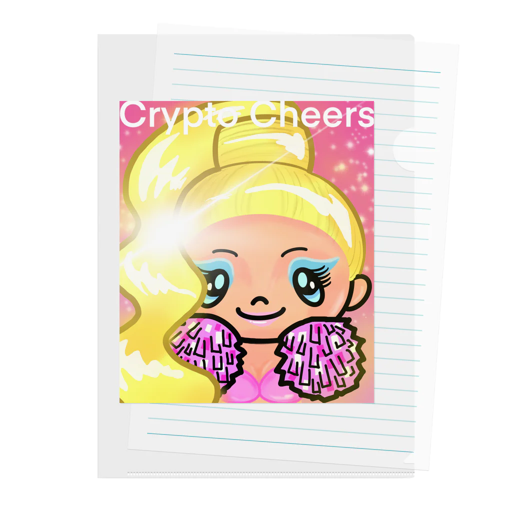 Link Creation online SHOPのCrypto Cheers3 Clear File Folder