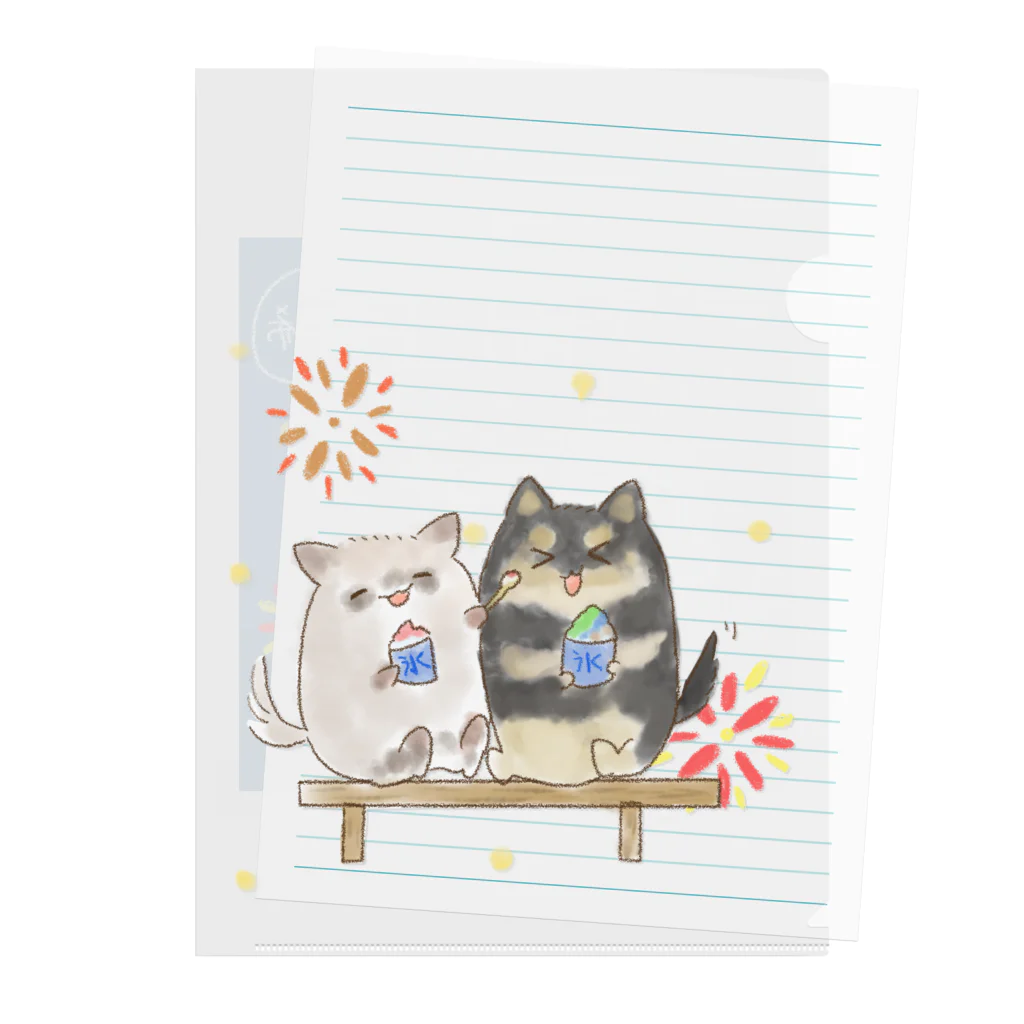 せとのお店屋さんの【斗希ちゃん&明日希ちゃん】 Clear File Folder