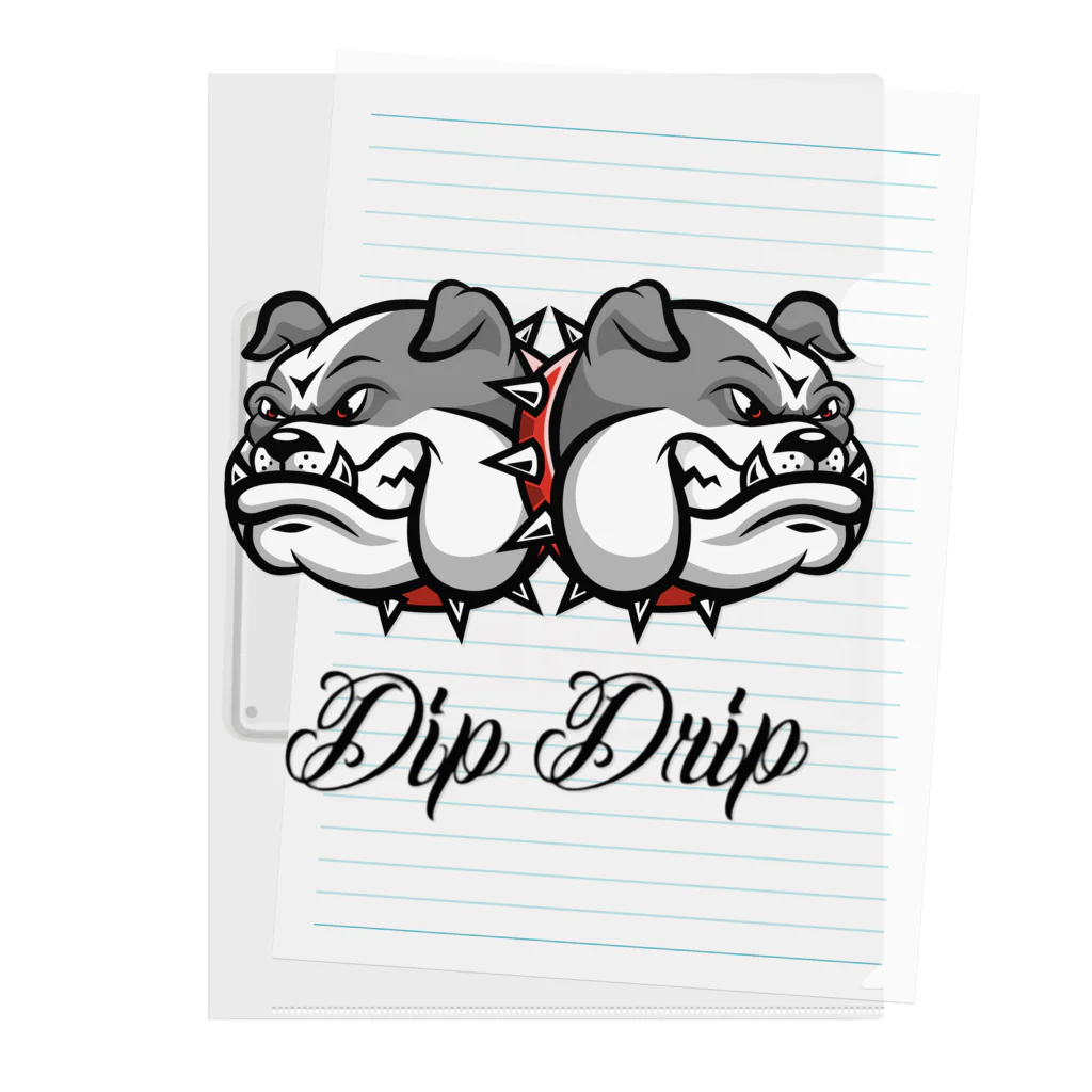 DIP DRIPのDIP DRIP "Bulldog" Series クリアファイル