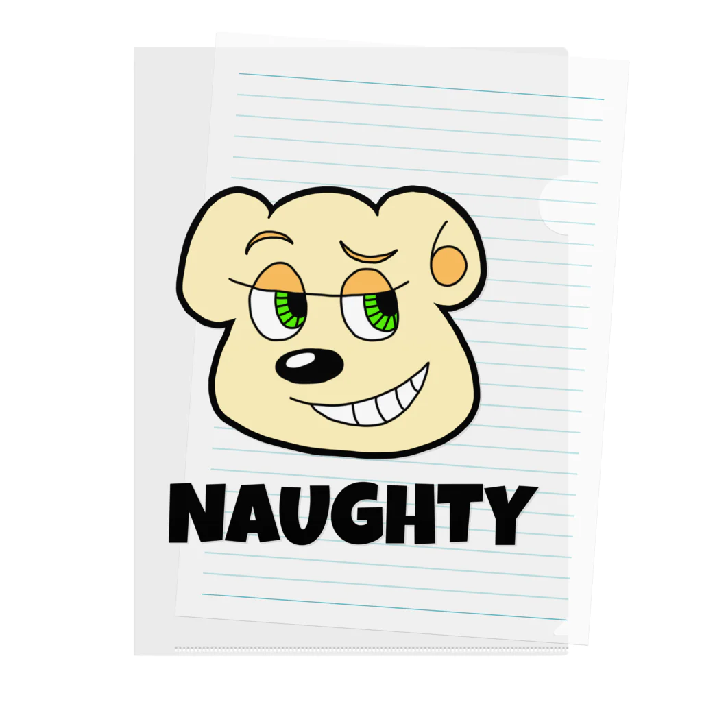 NAUGHTYのNAUGHTY BEARくん クリアファイル