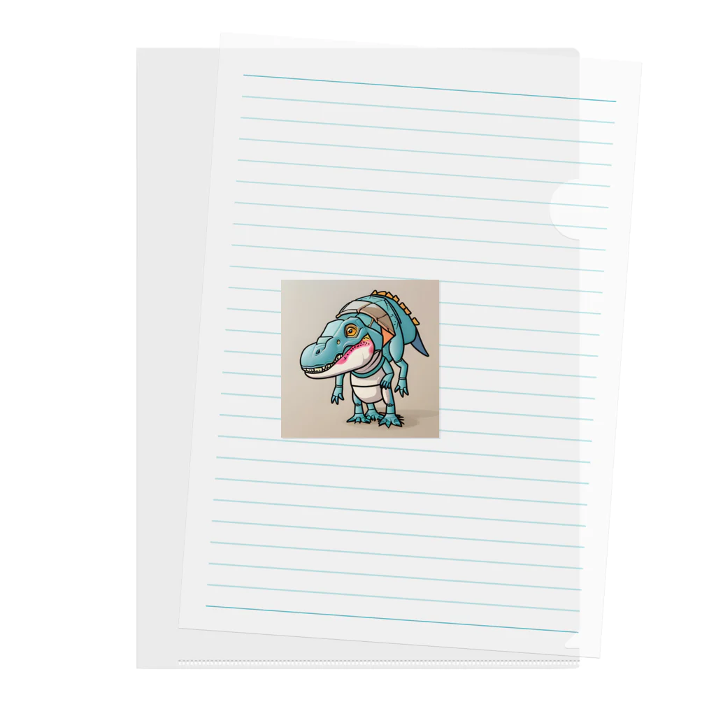 ゆるっと個性のT-Rexアリゲーター Clear File Folder