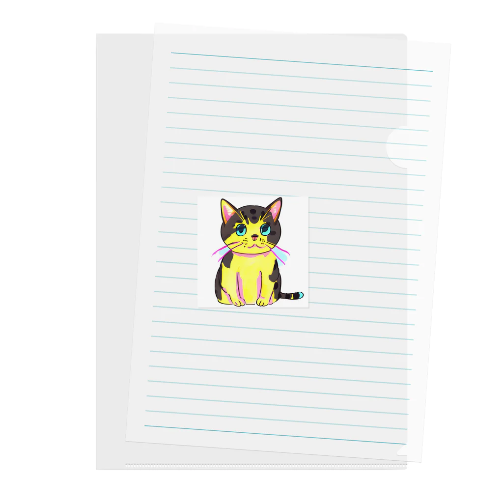 ✨そうのオリジナルグッズ✨の可愛らしい猫のイラストグッズ😸 クリアファイル