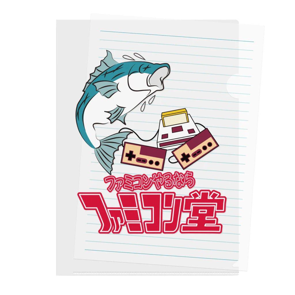 オサカナ店長（ファミコン堂）のファミコン堂　オサカナ店長 Clear File Folder