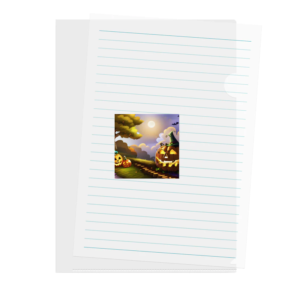 アートとデザインの魔法師けけのハロウィンの日に使えるめちゃ可愛グッズ Clear File Folder