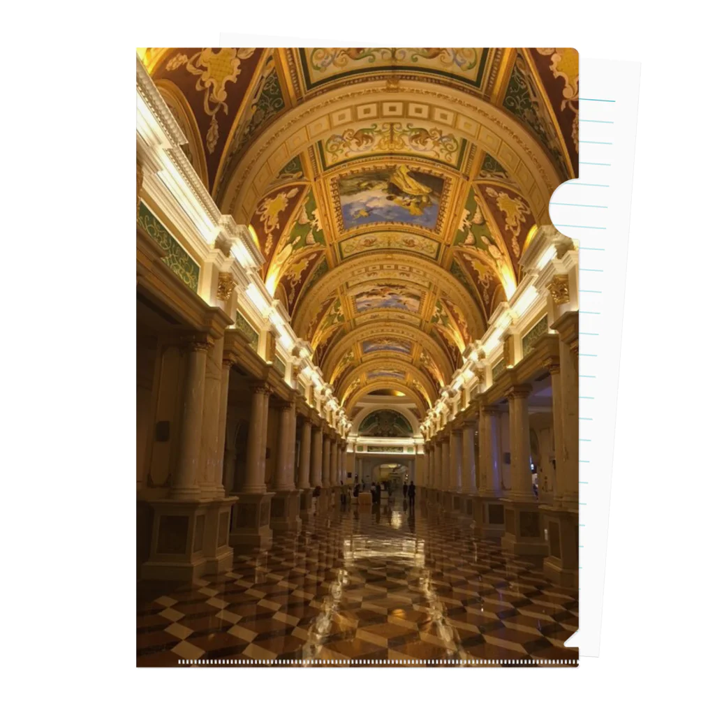 XIAO-12_15のヨーロッパ宮殿　豪華絢爛 クリアファイル