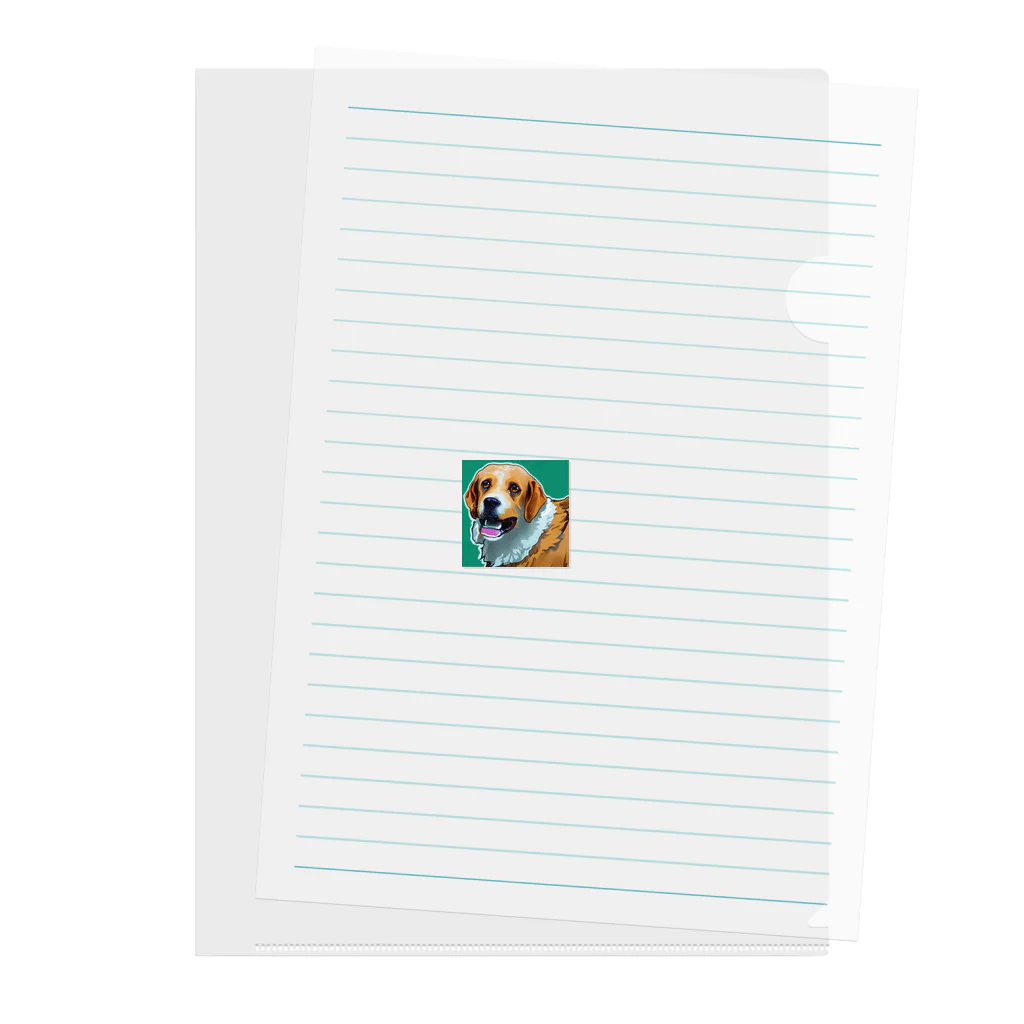 RAINBOW SHOPの愛犬の笑顔 Clear File Folder