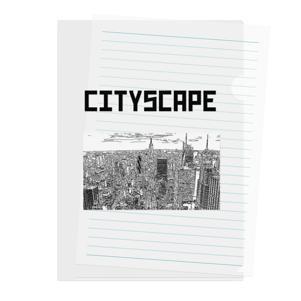 chieemakoのCITYSCAPE Clear File Folder