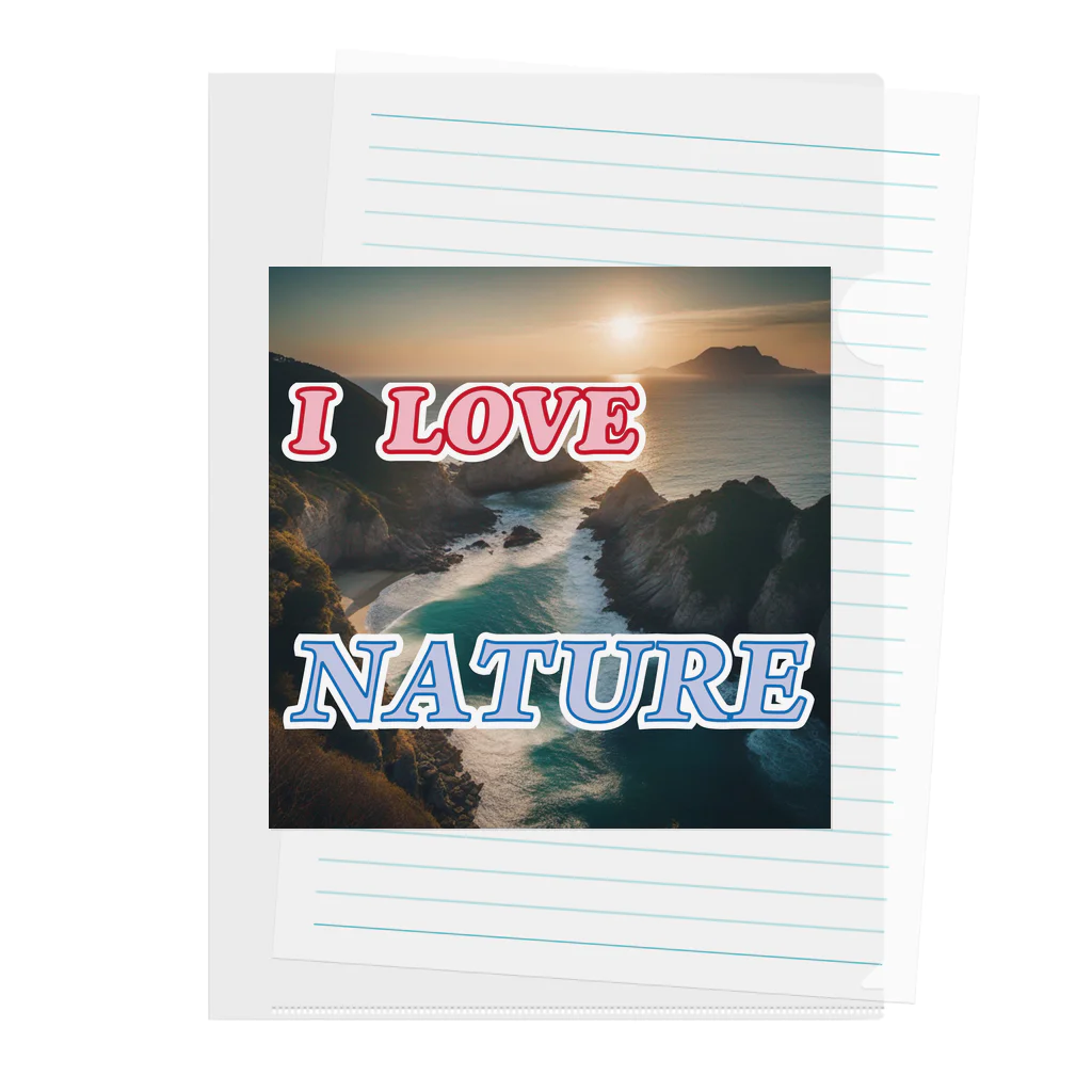wataru-ingのI LOVE NATURE Clear File Folder
