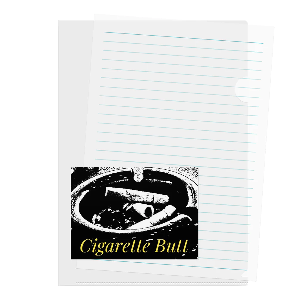 Cigarette ButtのCigarette Butt Clear File Folder