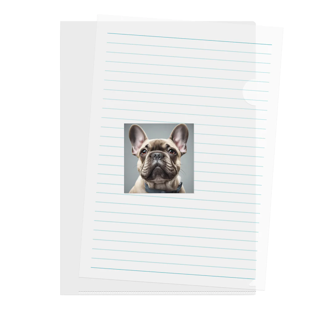 smile_happyのfrench bulldog Clear File Folder