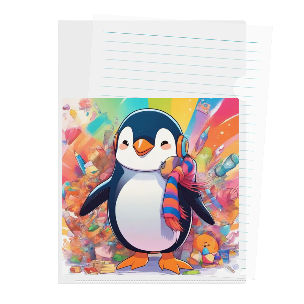 aki7sの笑顔のペンギン Clear File Folder