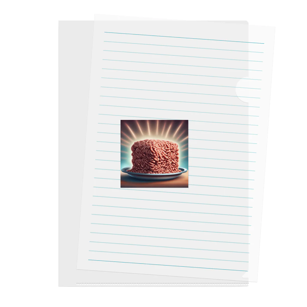 antakaのひき肉 Clear File Folder
