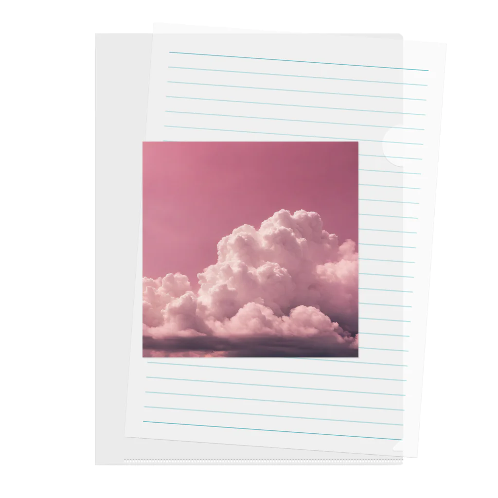 usaのピンク空☁️ Clear File Folder
