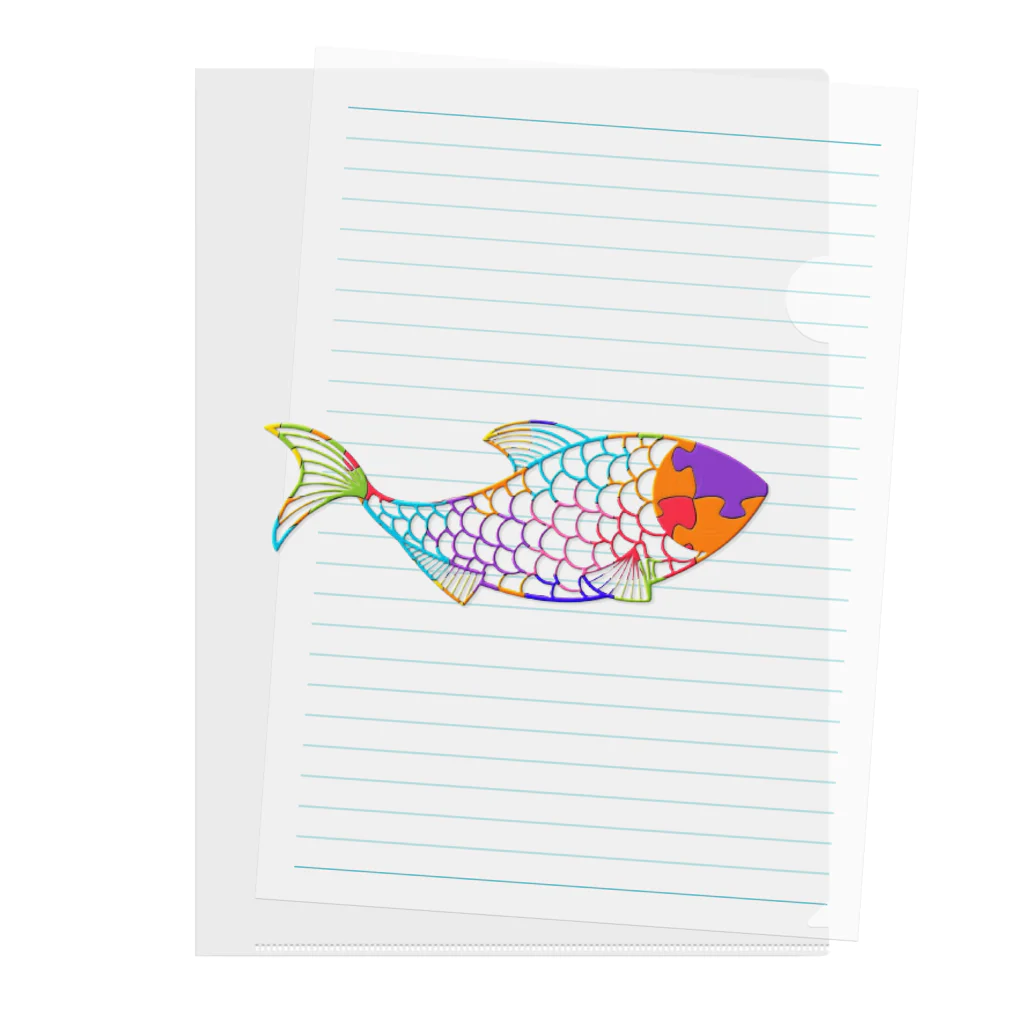 mumusの魚　jigsaw pals Clear File Folder