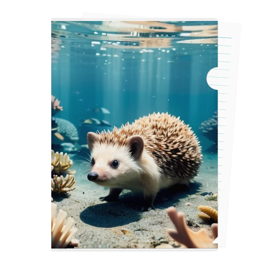 人魚の夢のサンゴハリネズミ Clear File Folder