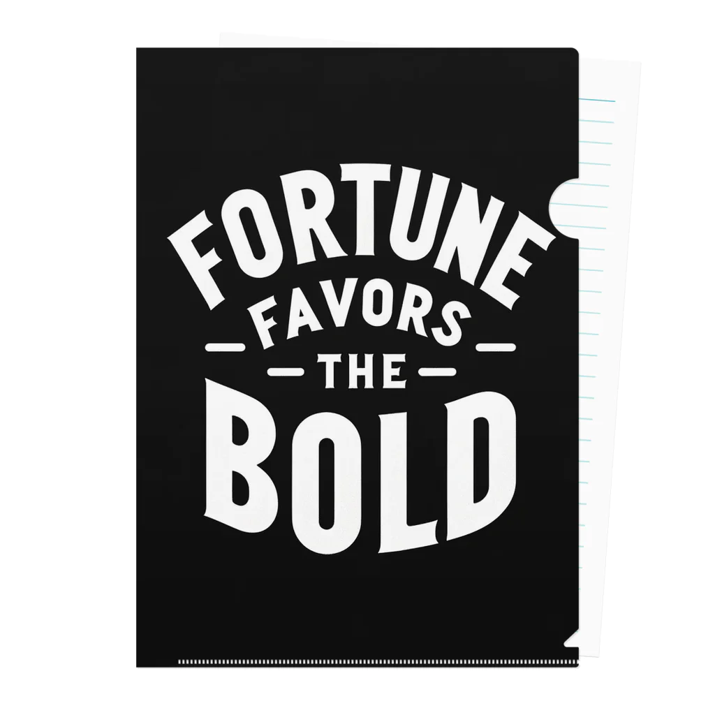 Nexa Official Shop のFortune Favors The Bold クリアファイル