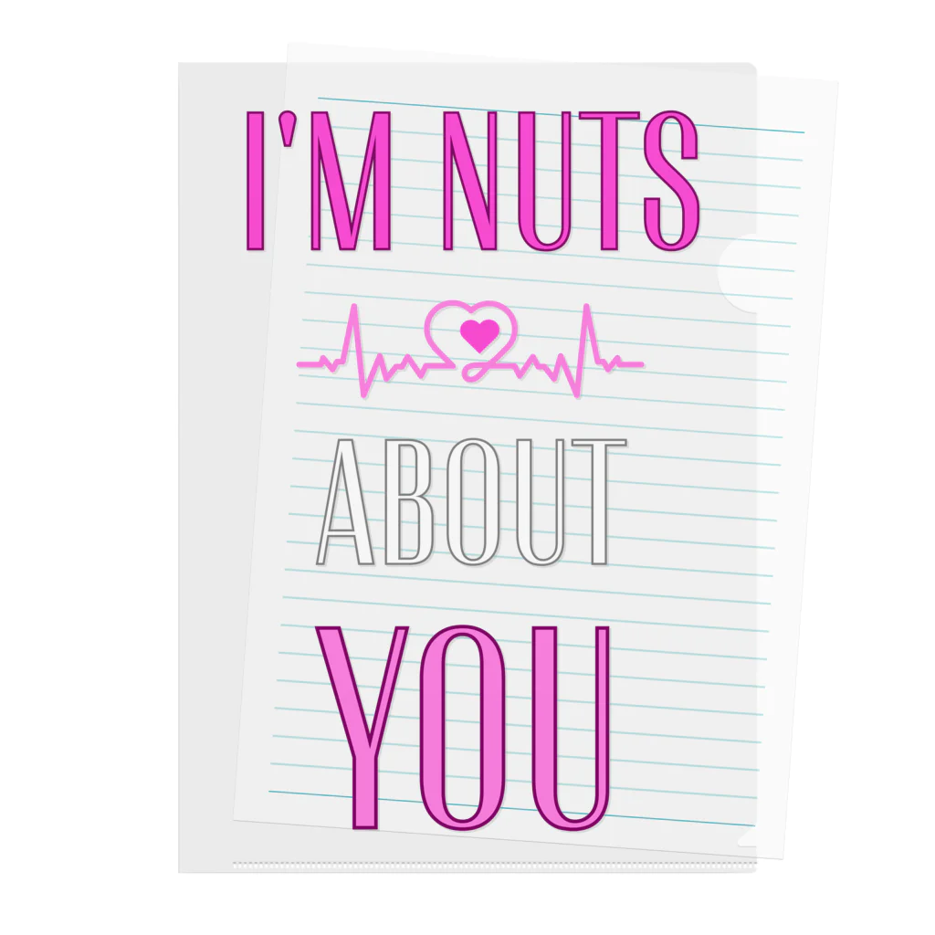 Design_Lab_Lycorisのi'm nuts about you(私はあなたに夢中です) Clear File Folder