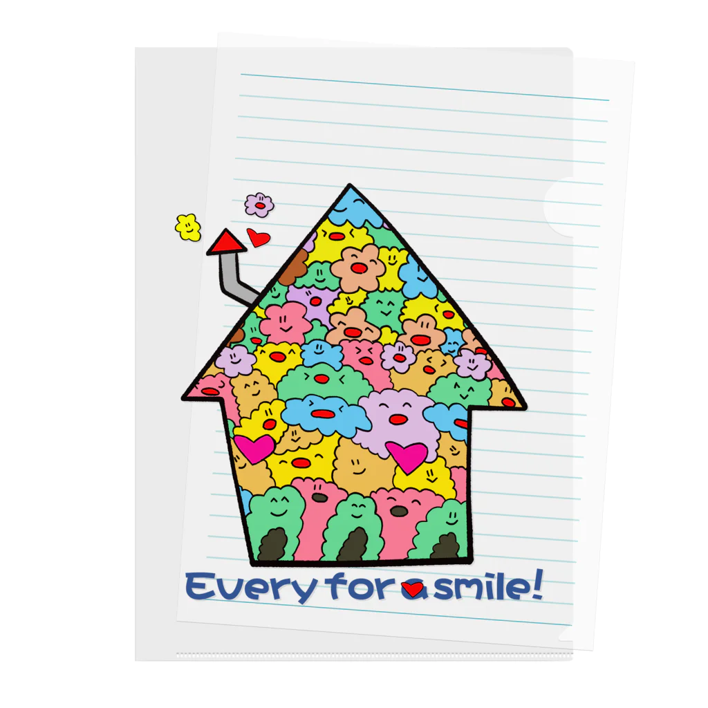 just-pointのevery for a smile Clear File Folder