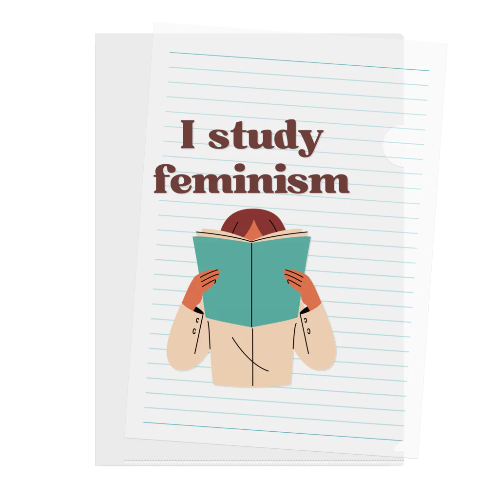 GG Voice & ActionのI study feminism クリアファイル