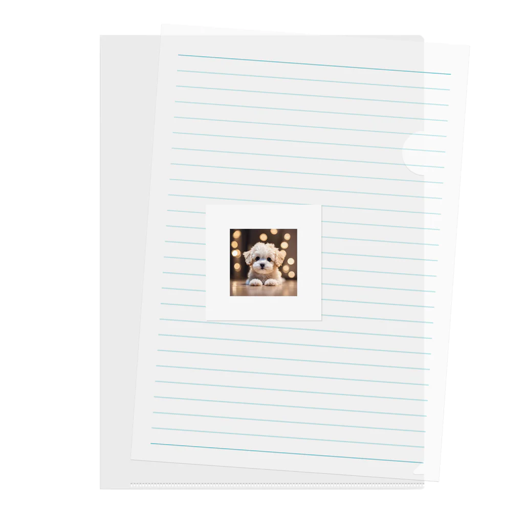 MESAMESAの可愛い子犬 Clear File Folder