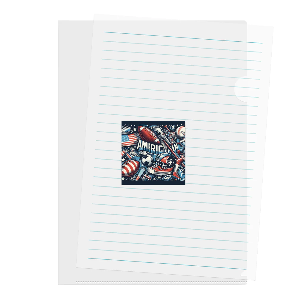 Satoshi27の "アメリカンスポーツの輝き" Clear File Folder