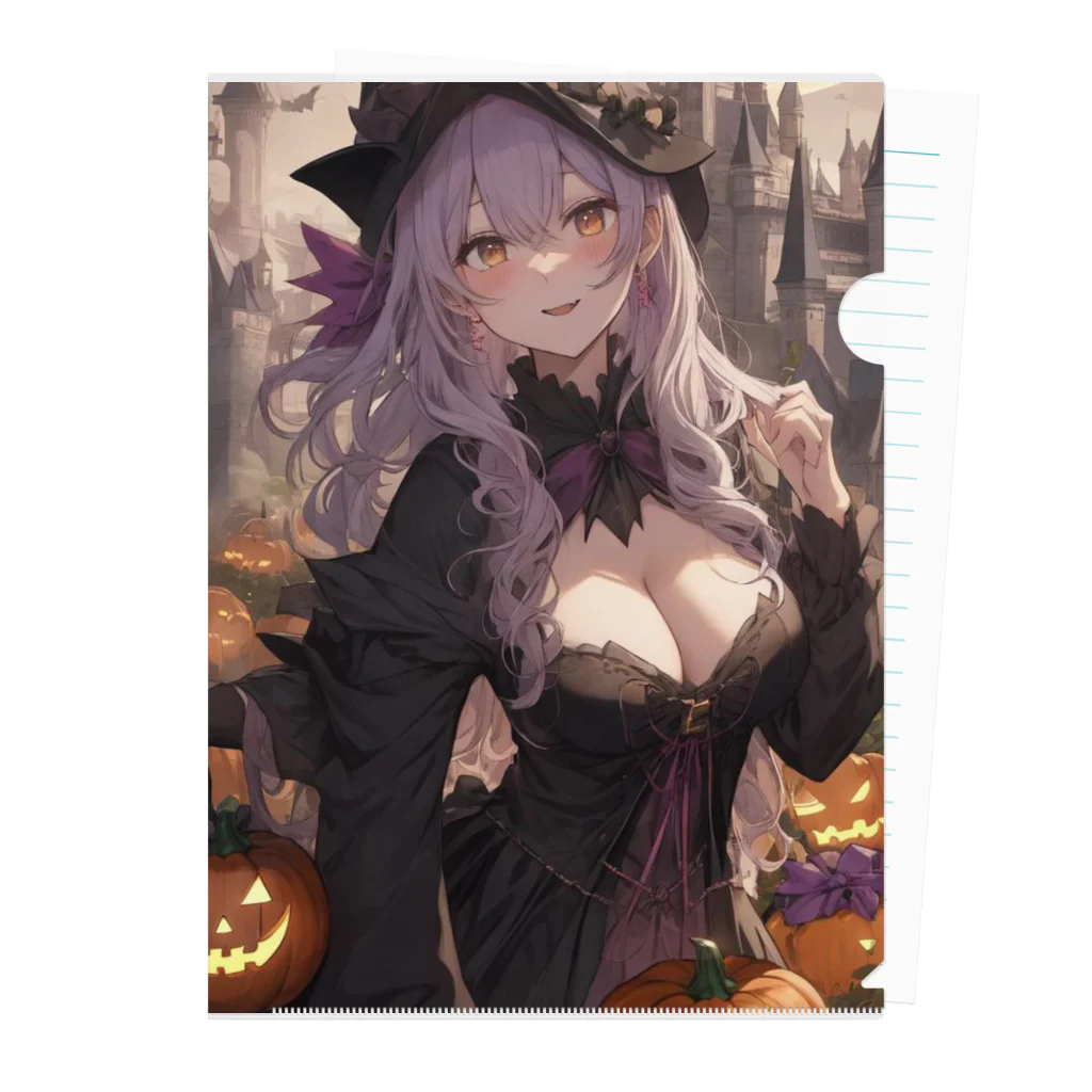 ５６アイテムズのハロウィン魔女 クリアファイル