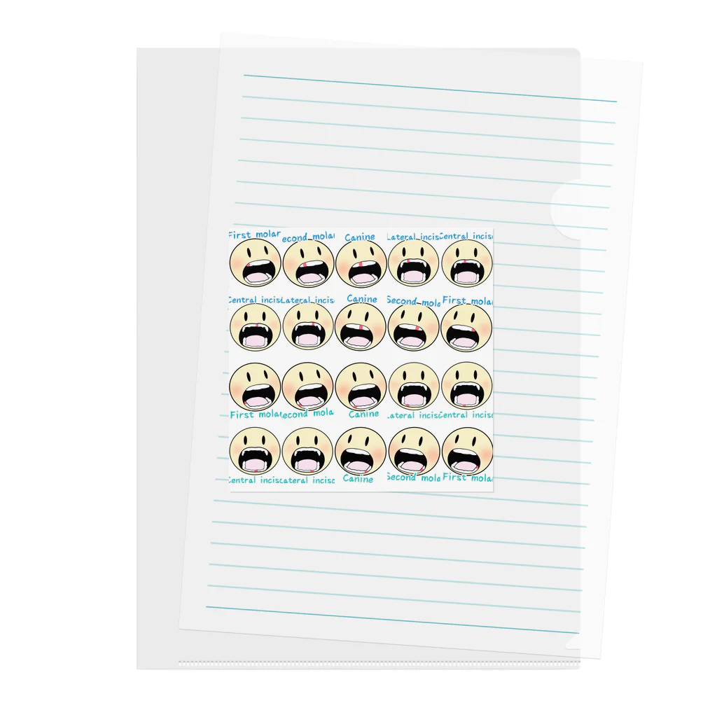 Osoro DesignのCherish family memories（Baby teeth） Clear File Folder