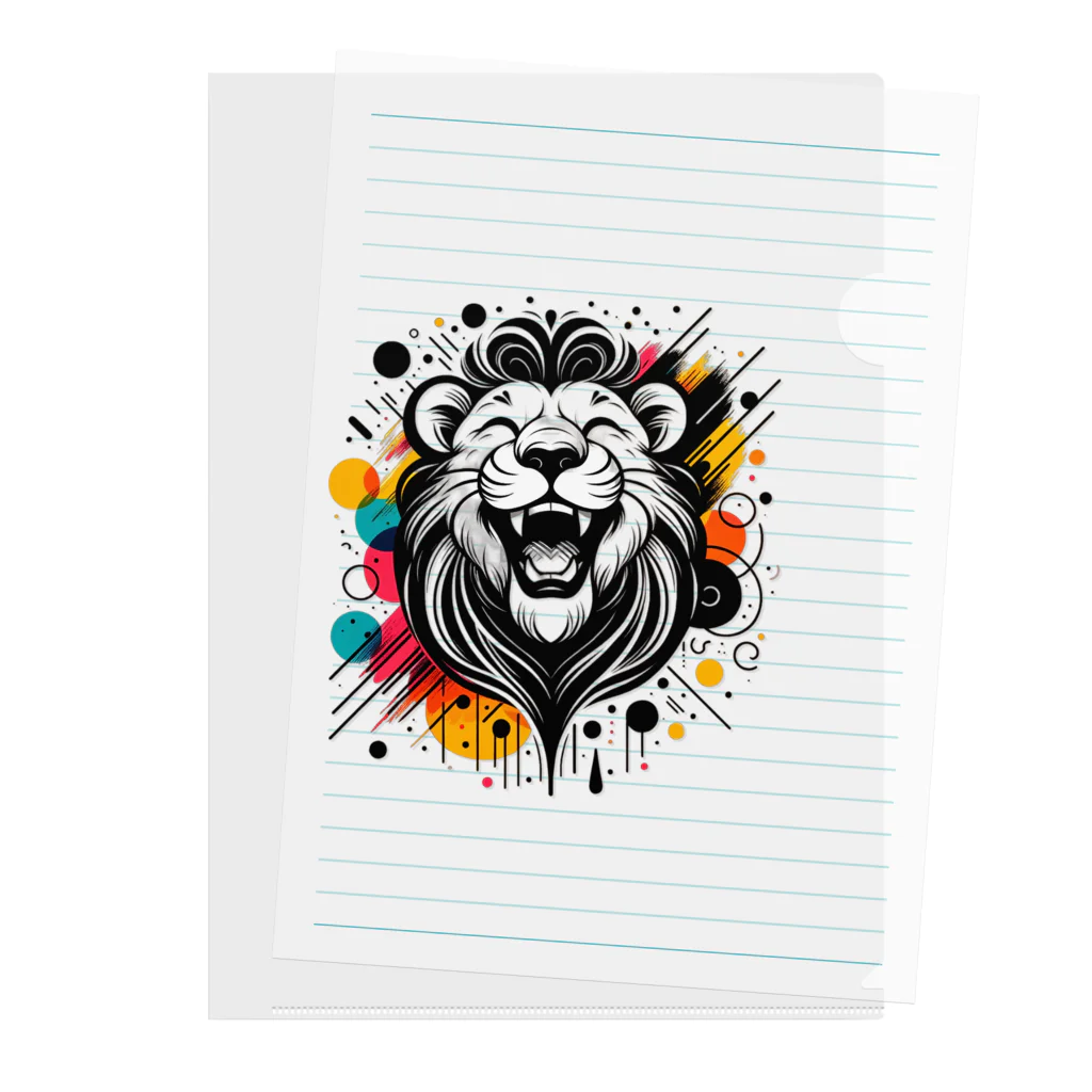 リトルスター・クローゼットの#laughing animal art Clear File Folder