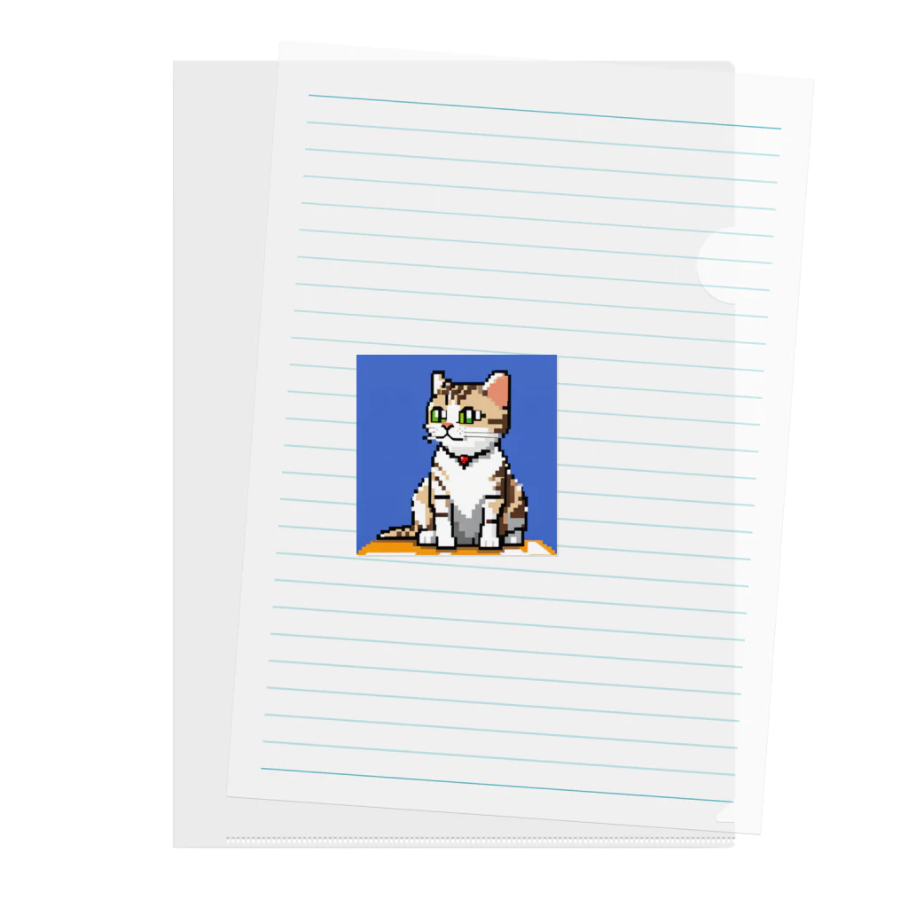 koba777のドット絵アメリカンショートヘア Clear File Folder