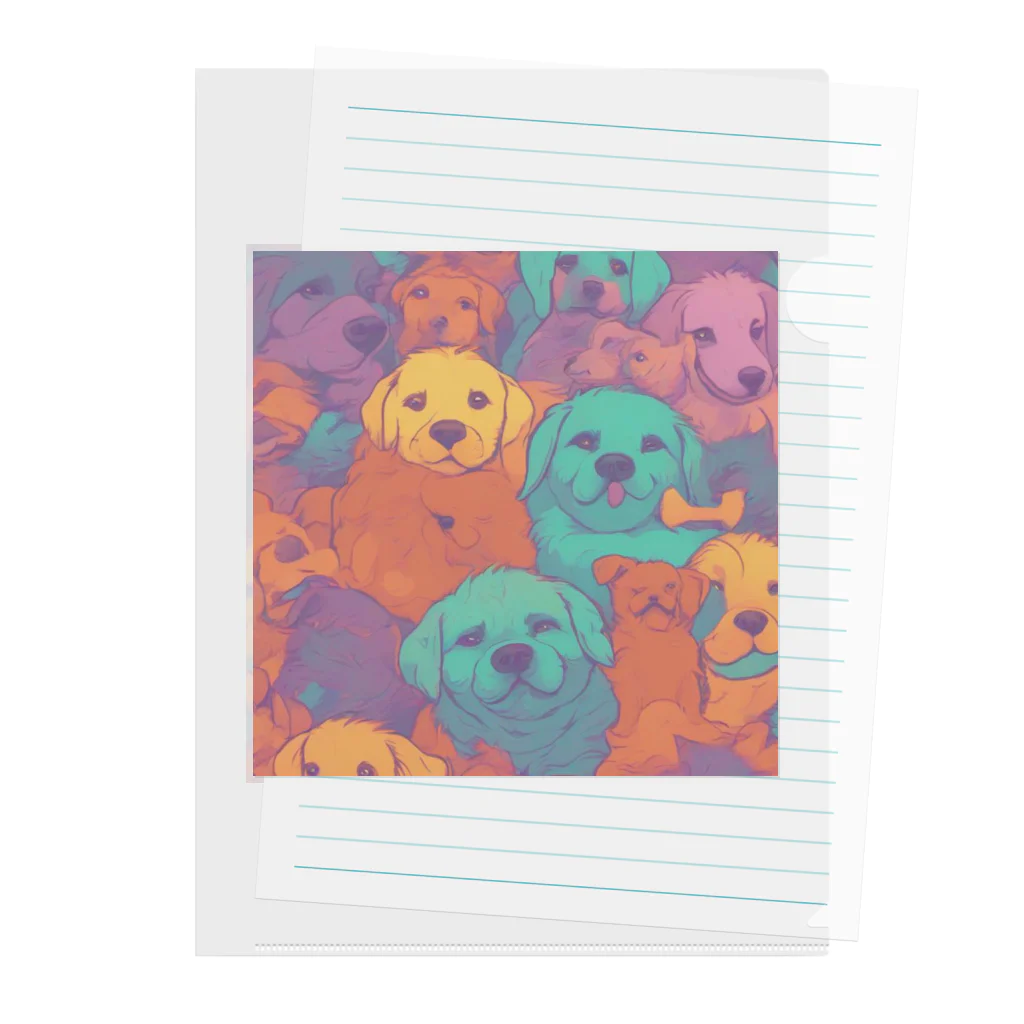 garireoの犬の仲間たち Clear File Folder