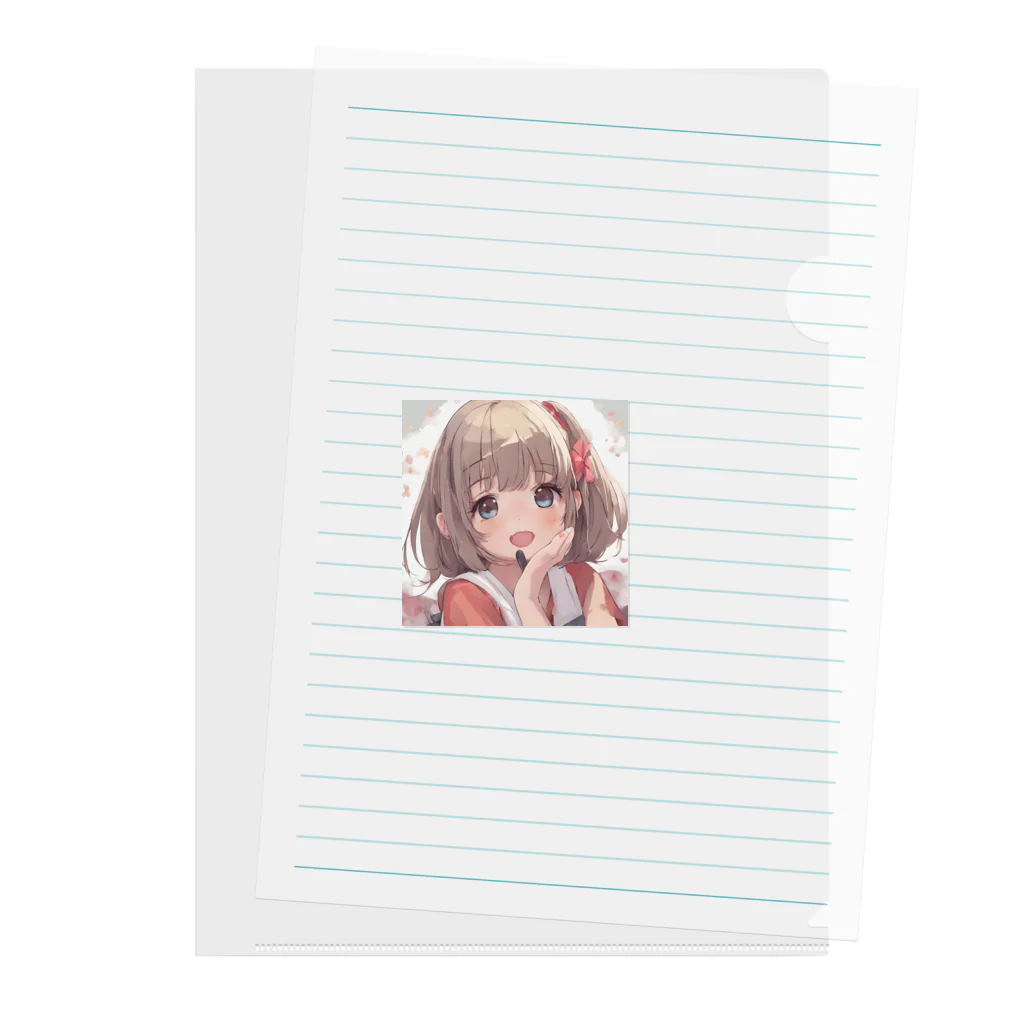 coco1739の可愛い女の子イラストグッズ Clear File Folder