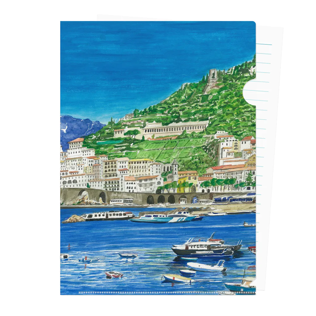 がぶちゃんのイタリアの港の風景 Clear File Folder