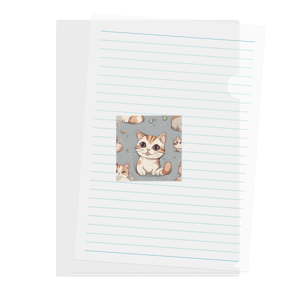 しゃいんぼっくすのねこみけちゃん Clear File Folder