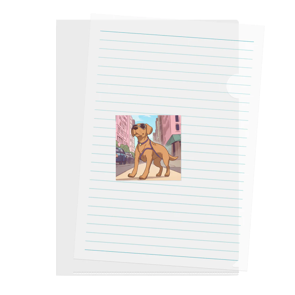 candokysの街ゆくDOG Clear File Folder