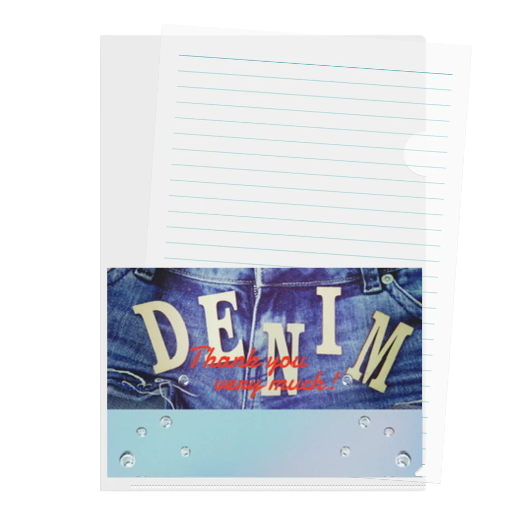 denim🏝️シリーズのdenim🏝️シリーズ Clear File Folder