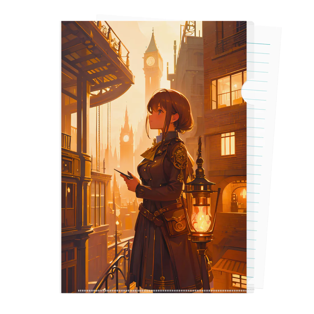 卯月なのかのSteampunk Journey　〜ノスタルジア溢れる蒸気機関の世界の旅〜　No.2「Steampunk days」 クリアファイル