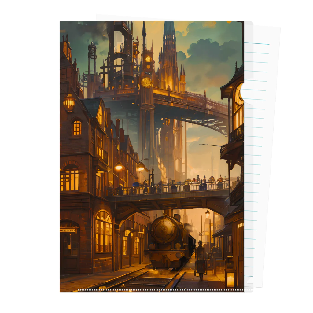 卯月なのかのSteampunk Journey　〜ノスタルジア溢れる蒸気機関の世界の旅〜　No.1「Steampunk Journey」 クリアファイル