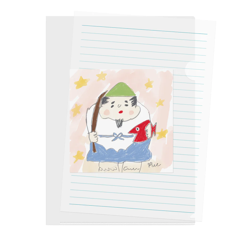 popo576の恵比寿様 Clear File Folder