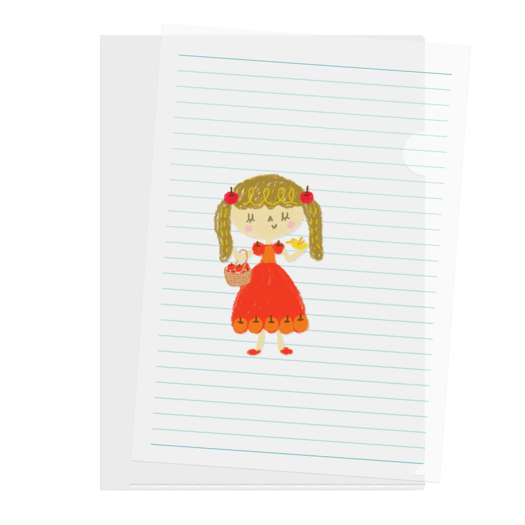 メリーメリークリスマスランドのApple Princess りんごちゃん Clear File Folder