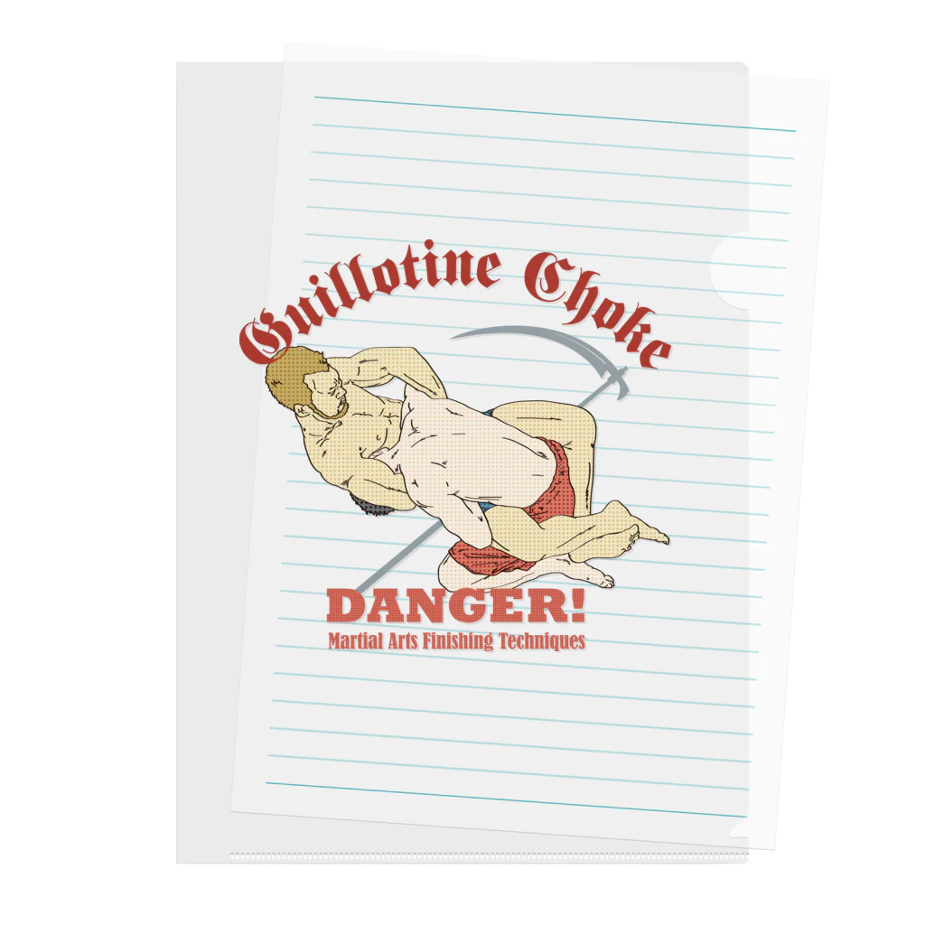 HIGEQLOのGuillotine choke Clear File Folder