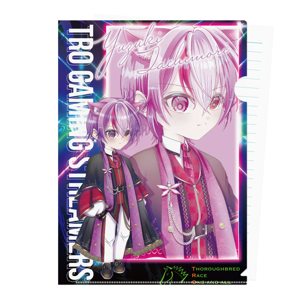 TRO gamingのSTREAMER　「日月悠月」 Clear File Folder