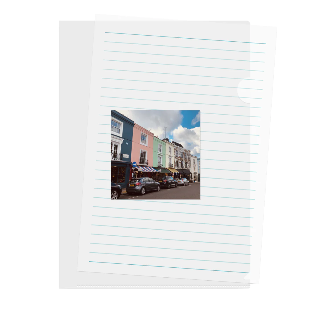 HanaeのNotting Hillの街並み Clear File Folder