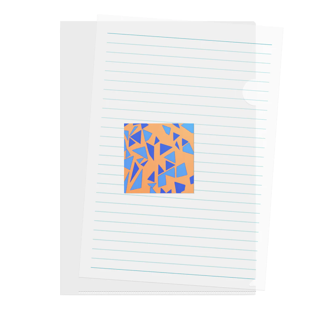 理系大学院生の出力のteal orange Clear File Folder