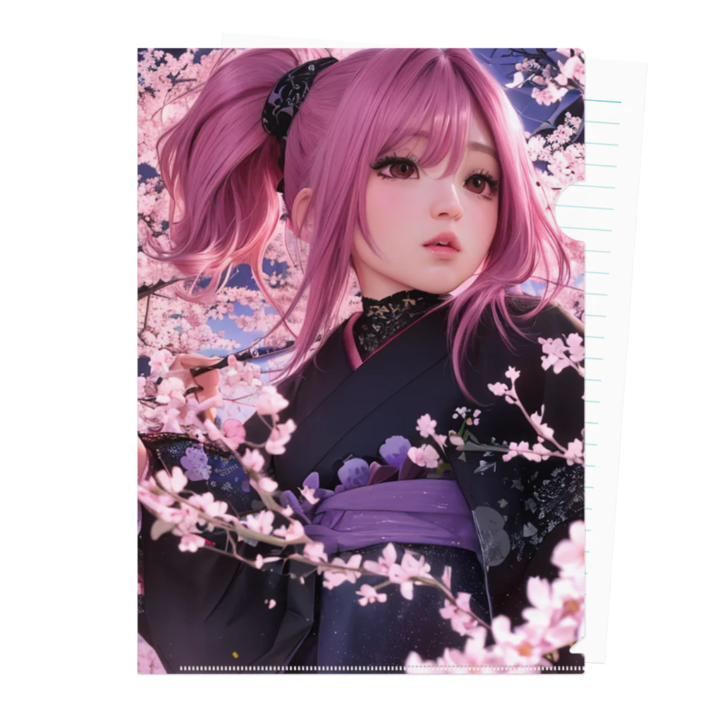 Kouki Shopの桜の下で Clear File Folder