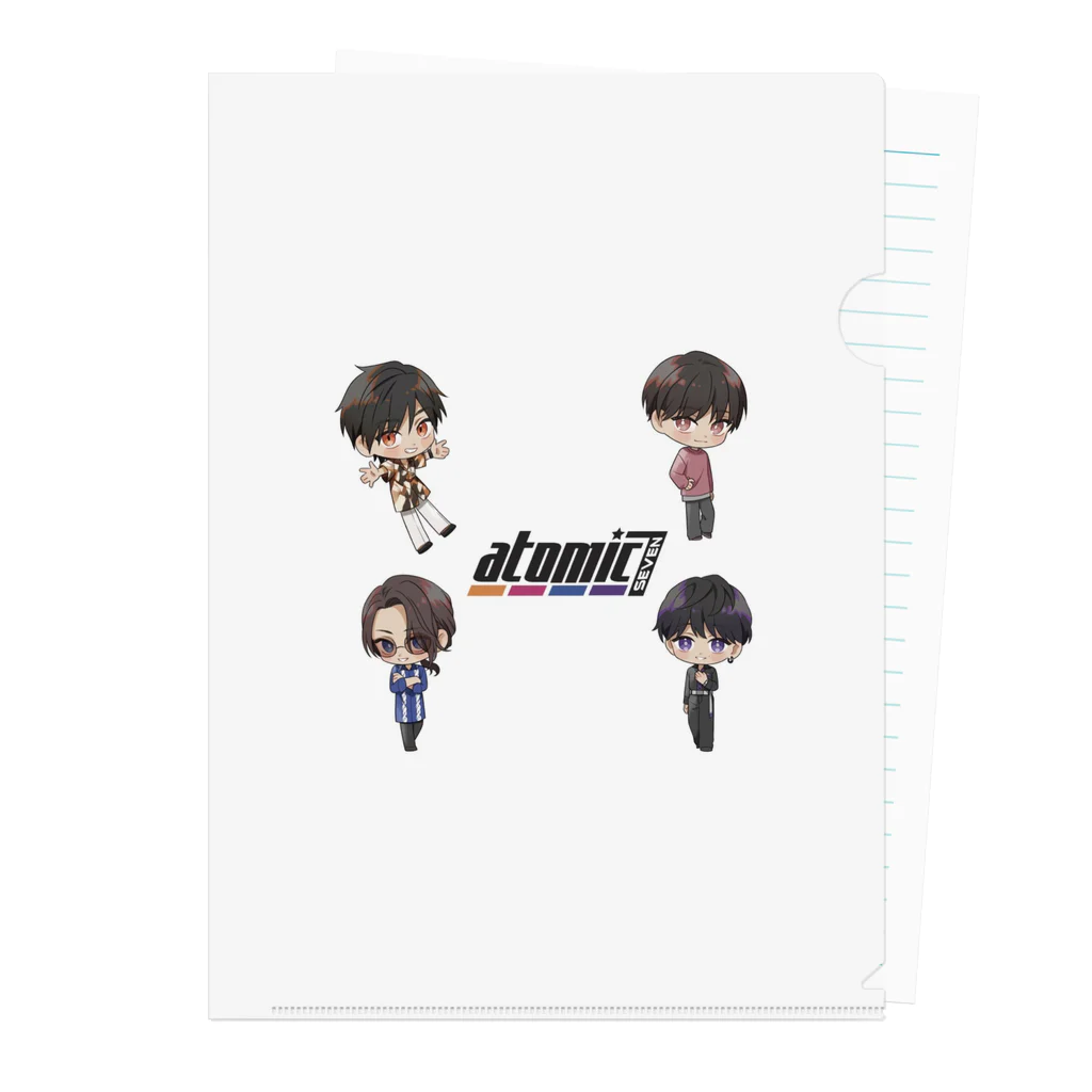 atomic7の【クリアファイル】atomic7 （ミニキャラ） Clear File Folder