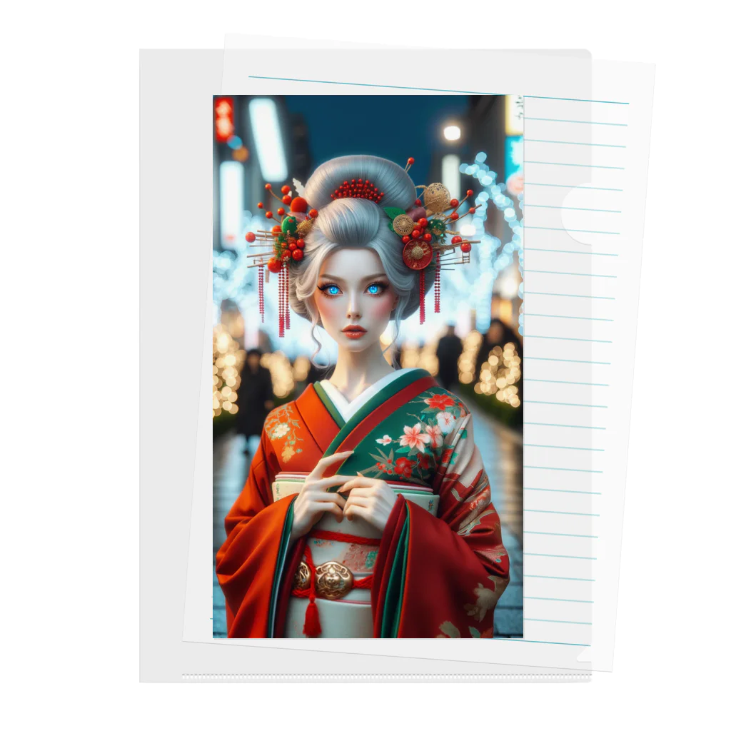 Modern Masteryの和洋折衷クリスマス Clear File Folder