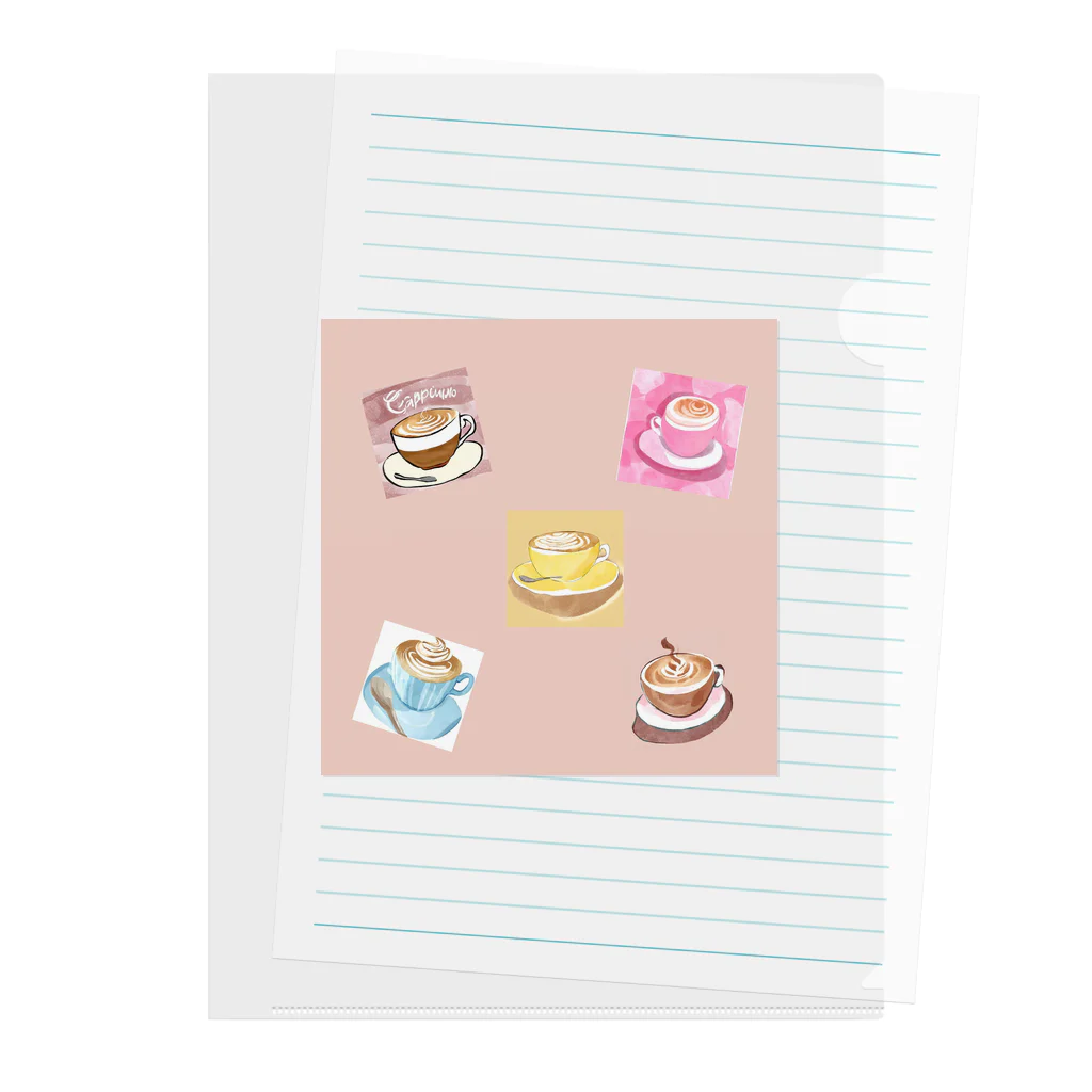 Sweet_moonLaboのSweet　cafe Clear File Folder