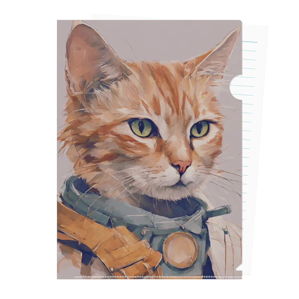 ミシンの猫 Clear File Folder