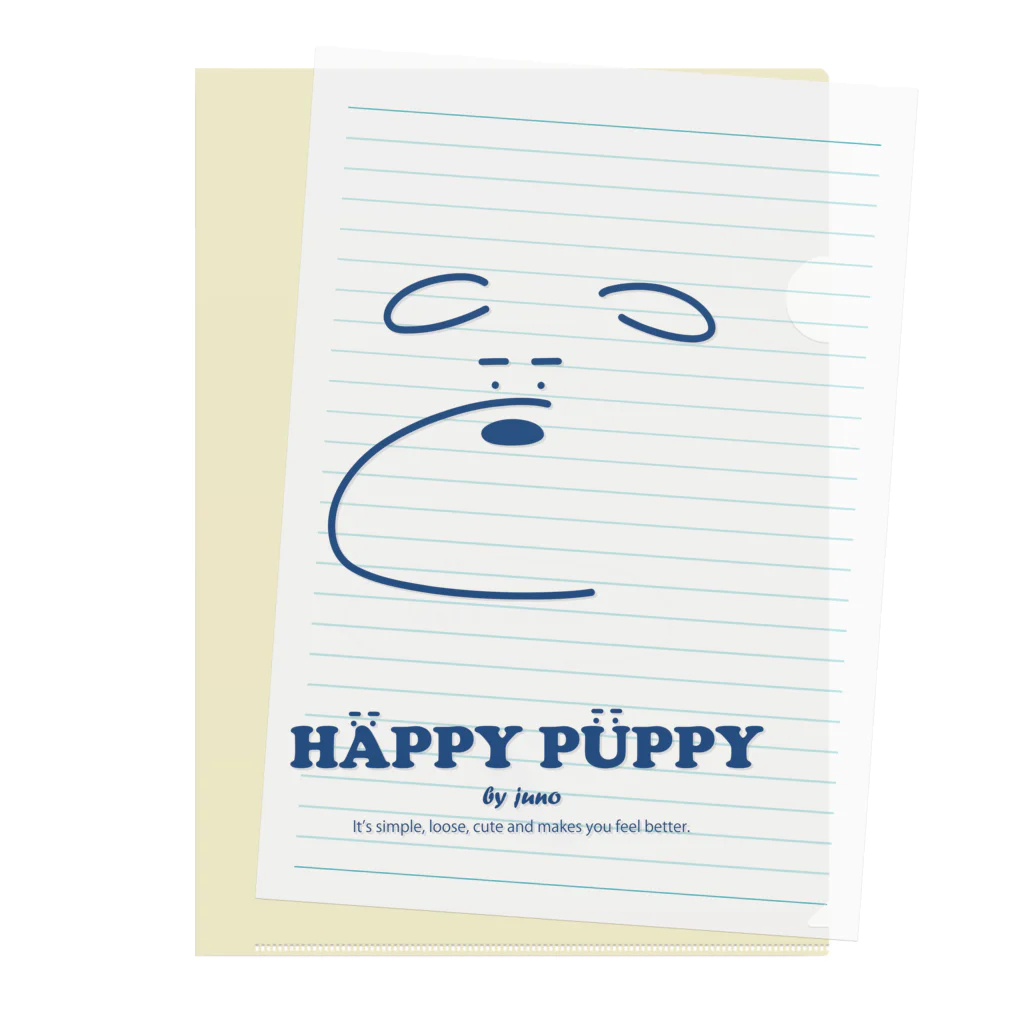 HÄPPY PÜPPYのクリアファイル HAPPY PUPPYロゴ クリアファイル