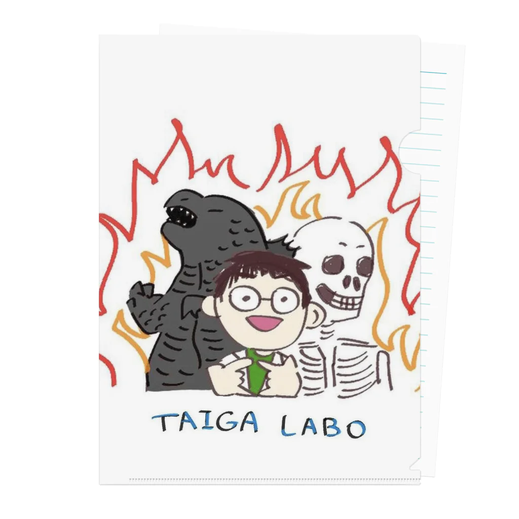 TAIGA LABO SHOPのTAIGA LABOイラスト Clear File Folder